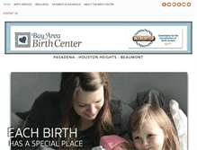 Tablet Screenshot of bayareabirthcenter.com